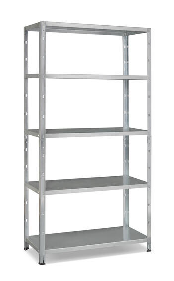Spaceo metal shelving 5 tiers w100xd40xh193cm