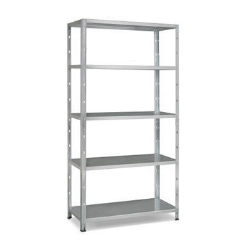 Spaceo metal shelving 5 tiers w100xd40xh193cm