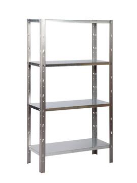 Spaceo metal shelving 4 tiers w90xd40xh173cm