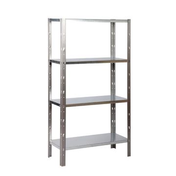 Spaceo metal shelving 4 tiers w90xd40xh173cm