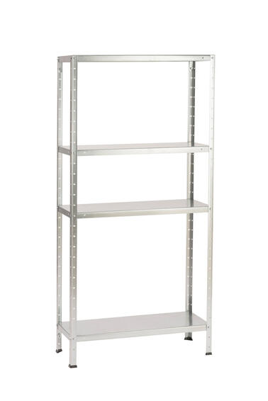 Spaceo metal shelving 4 tiers w72xd30xh145cm