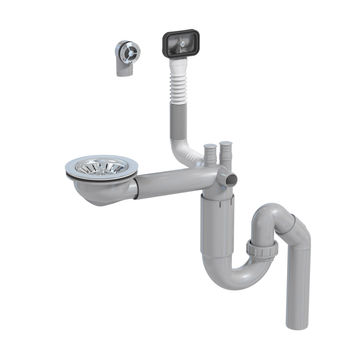 EQUATION Sink trap kit complete space saving for one sinks