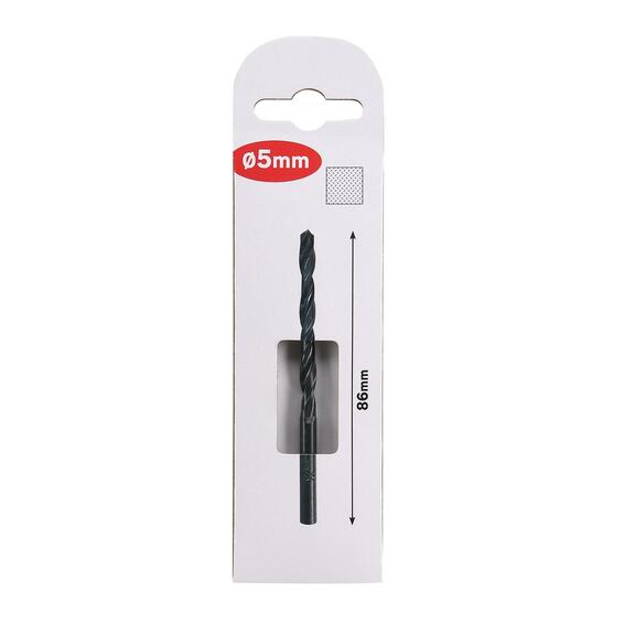 Metal drill bit 5x86mm round shank