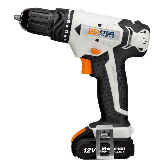 Cordless drill DEXTER POWER 12V 1 bat Li 1.3Ah