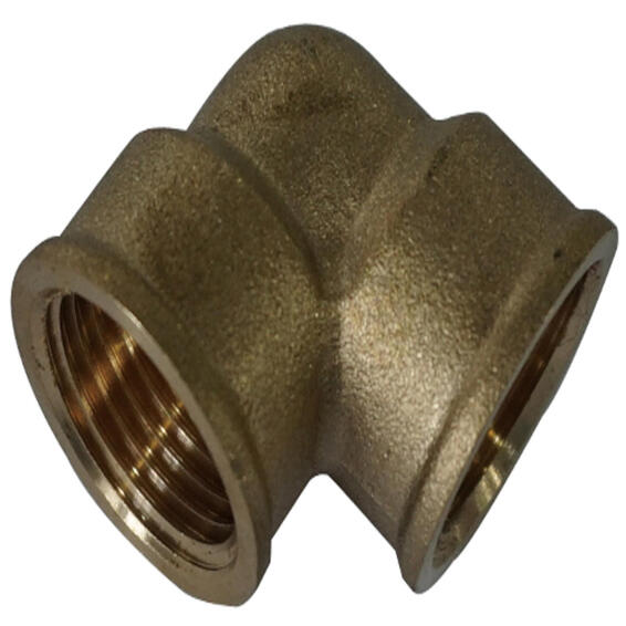 SCREWED CONNECTOR BRASS ELBOW EQ FF1