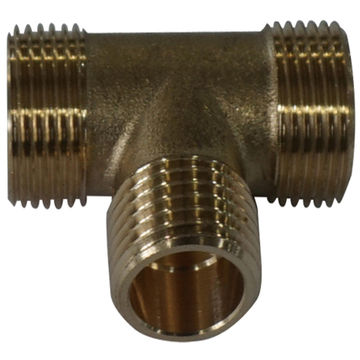 SCREWED CONNECTOR TEE BRASS EQ FF3/4