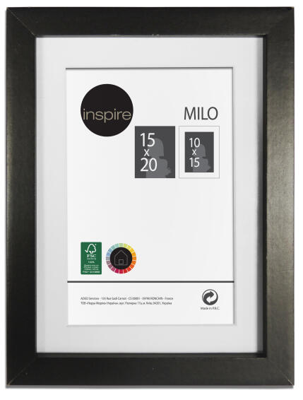 Inspire  milo frame black 15x20cm