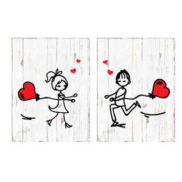 WALL PLAQUE BALLOON 30X40X2.5CM 2PC
