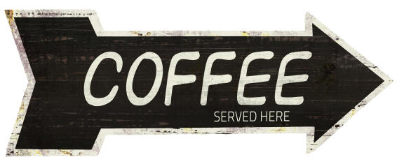 Inspire wall plaque arrow coffee 15x40x2cm