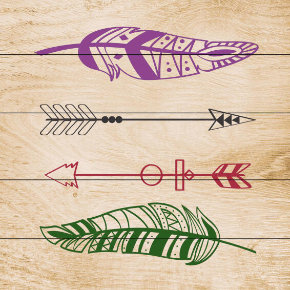 CANVAS FEATHER 30X30CM