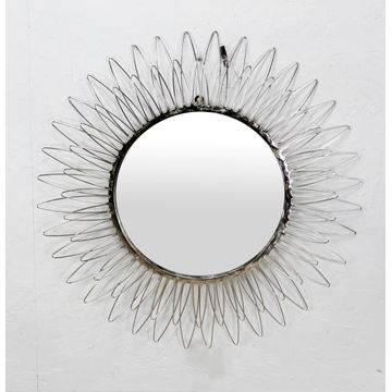 Mirror Metal Round Sun 65cm 