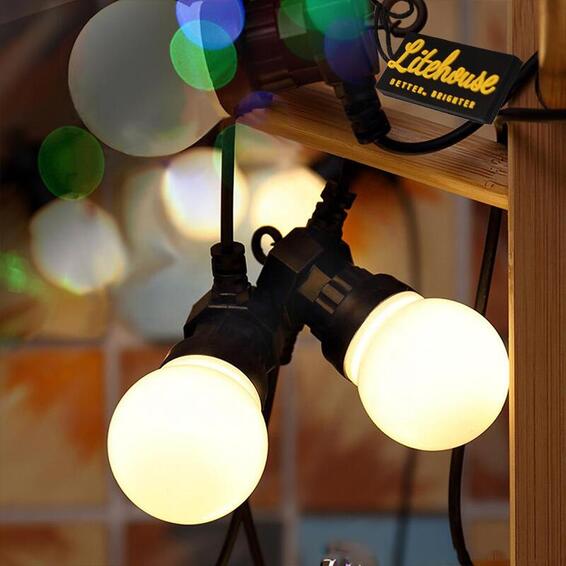 litehouse 10m led shatterproof bulb string lights - 20 bulbs