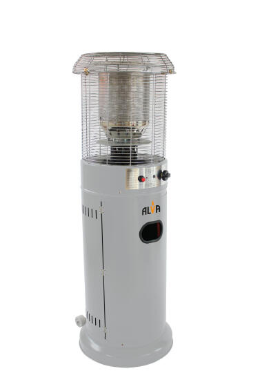 Alva Short Stand Gas Patio Heater Cement Grey 11KW