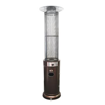 Alva Medium Gas Patio Heater Brown &  Silver 15kw