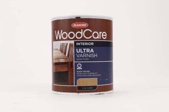 Woodcare Ultra Varnish Suede clear PLASCON 1 litre