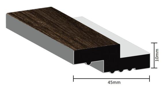 Extension Trim for the Wall Slatted Decorative Panels from the same range of products