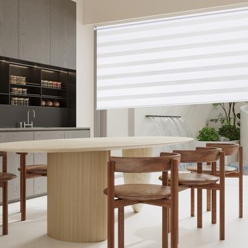 Roller blind night&day rumba white 120/117x190cm inspire