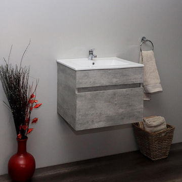1 drawer bathroom wall cabinet grey