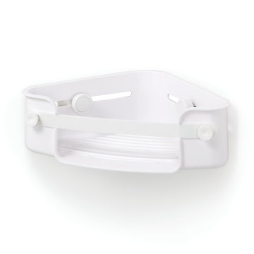 Umbra Corner Shower Caddy Gel-Lock White