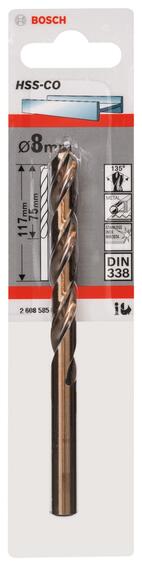 HSS-CO DIN 338 8,0 X 75 X 117 MM