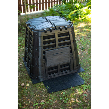 Garden compost bin bottom grid geolia