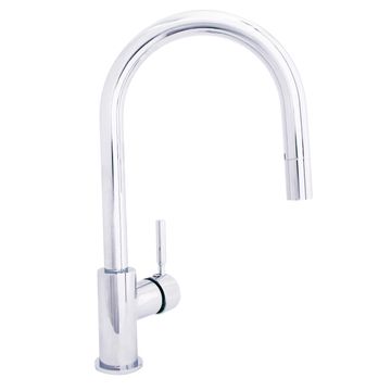 Kitchen tap lever mixer DELINIA Lollypop chrome