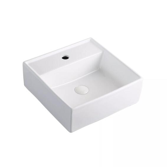Solo mollorca freestanding basin white w41cmxd41cmxh15cm