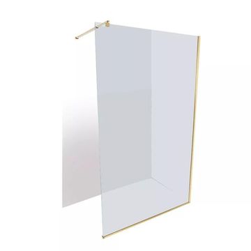 Amaro aquaror bath shower screen gold w120xm x h200cm