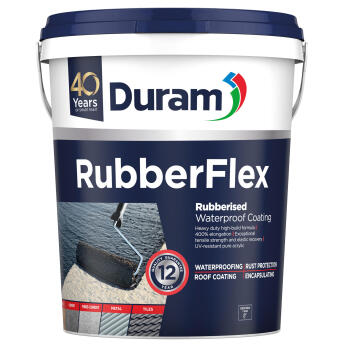 Roof paint waterproofing duram rubberflex 20lt red