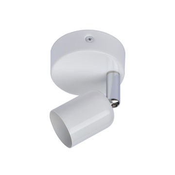 Single spot gu10 1x50w iron white basic