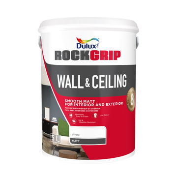 Interior paint colors Rock Grip DULUX Wall and Ceiling Cloudycotton 5L