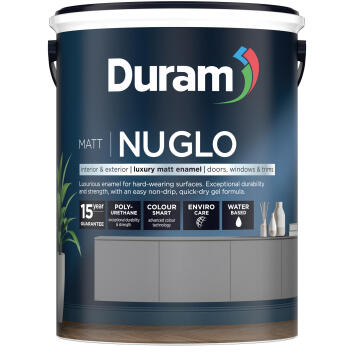 Enamel Paint DURAM Waterbased Nuglo Matt 5L White