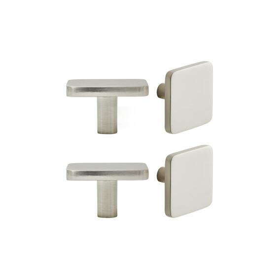 Knob Keo 40mm Inspire Nickel Brushed Glossy 4pc 
