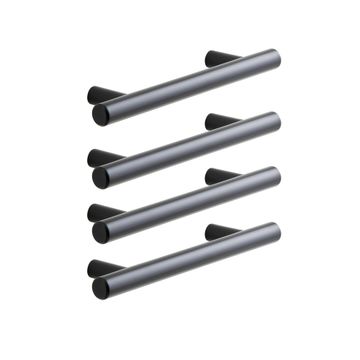 Pull Handle Sara 96 mm Inspire Plain Matt Black 4 pc