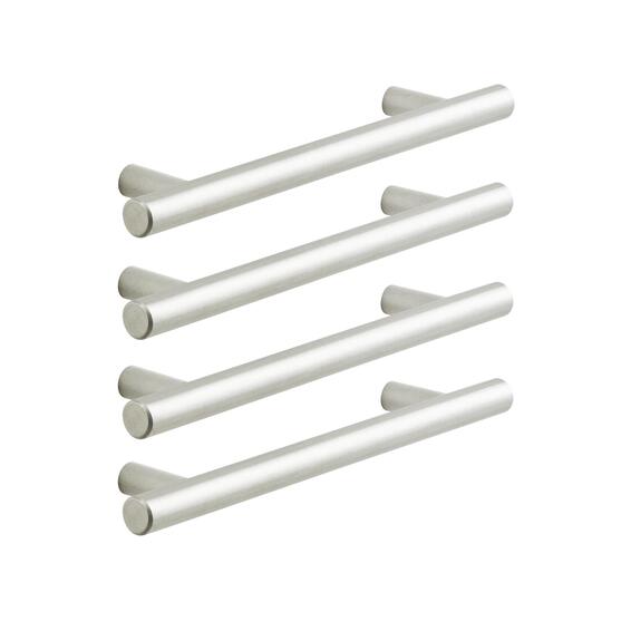 Pull Handle Sara 128 mm Inspire Nickel Brushed Glossy 4 pc