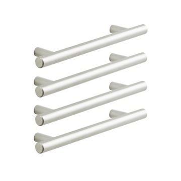 Pull Handle Sara 128 mm Inspire Nickel Brushed Glossy 4 pc