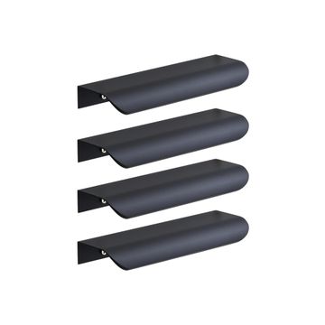 Pull Handle Profile Oslo 96 mm Inspire Plain Matt Black 4 pc 