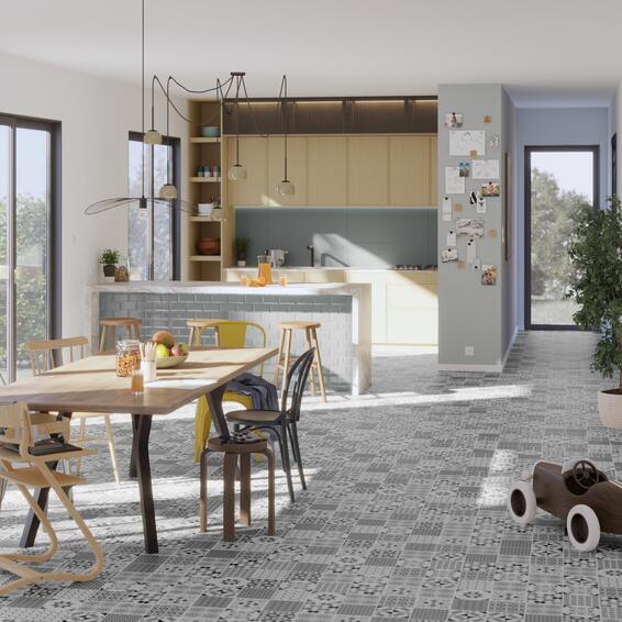 Artens PVC Flooring Fort Elin L61cm x W30.5cm (1.67m2/box)