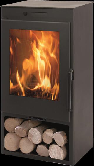 Fireplace Free Standing Ecodesign Panadero Zahara Black Steel 6.3kw