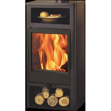 Fireplace Free Standing Ecodesign Panadero Swan Black Steel 5kw