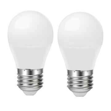 led light bulb E27 8w warm white non dimmable  2 pack