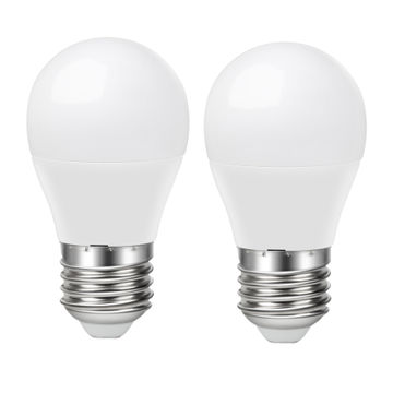 led light bulb E27 8w warm white non dimmable  2 pack