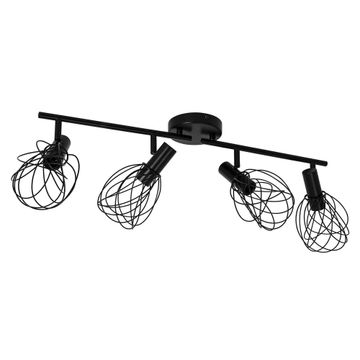 4-lit spot light bar 4xe14 metal matt black inspire merone