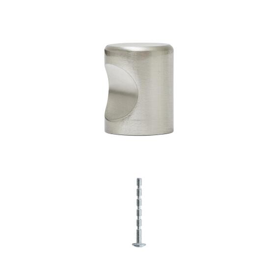 Knob Omna D19.5mm Inspire Nickel Brushed Glossy 1pc