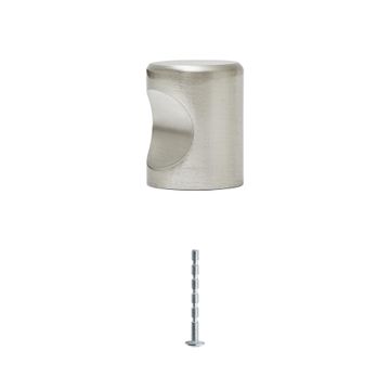 Knob Omna D19.5mm Inspire Nickel Brushed Glossy 1pc