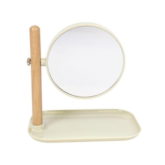 Make Up Mirror Stand With Tray Cream