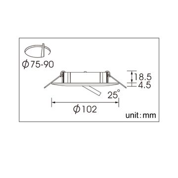 RECESS RING MAX 10W ALU ADJ MWH RD INSPI