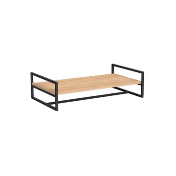 Spaceo Free Standing Frame Basket Metal & Wood D46xh83cm