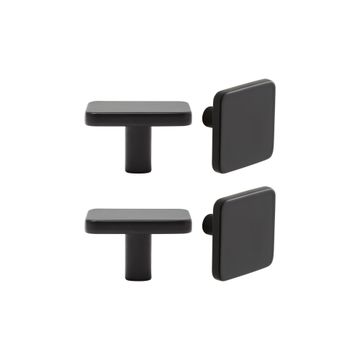 Knob Keo 40mm Inspire Plain Matt Black 4pc 
