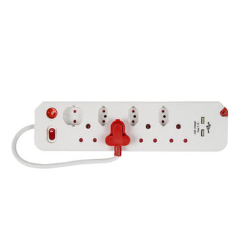 MULTIPLUG USB 8 WAY SURGE SINGLE SWITCH